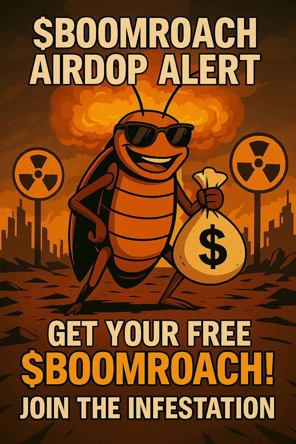 BOOMROACH Airdrop Meme